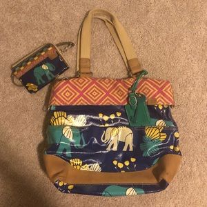 Fossil Key-Per Elephant Tote